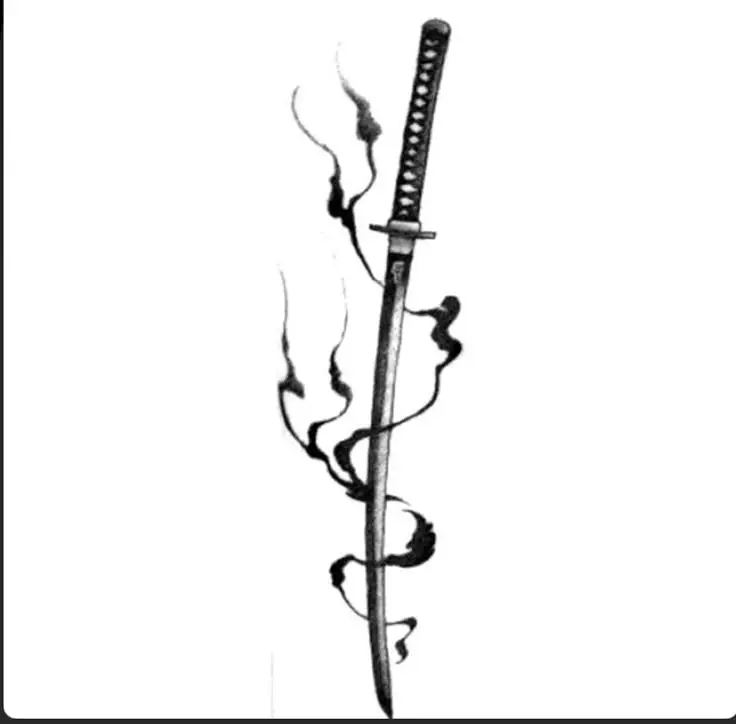 Hình Xăm Samurai Cầm Kiếm - Sức Mạnh và Danh Dự 29