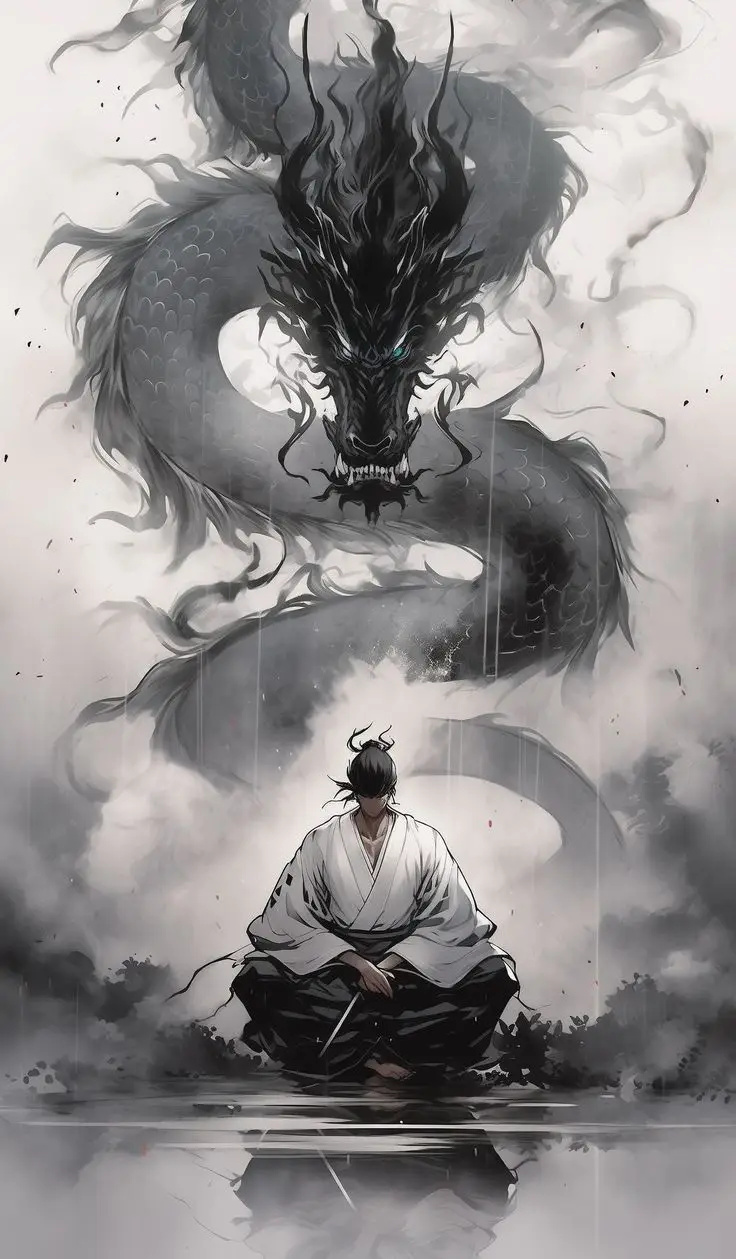 Hình Xăm Samurai Cầm Kiếm - Sức Mạnh và Danh Dự 30