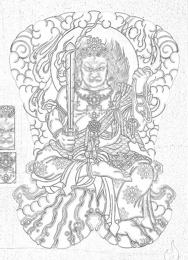 Hình Xăm Samurai Cầm Kiếm - Sức Mạnh và Danh Dự 46