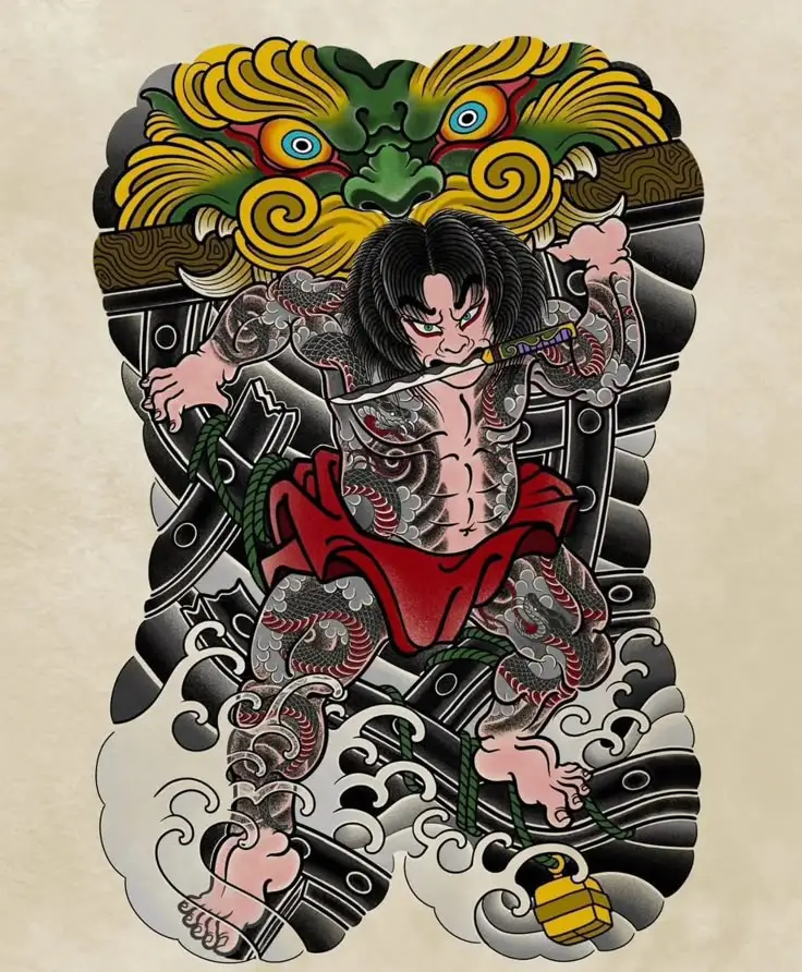Khám Phá Hình Xăm Samurai Full Lưng Ấn Tượng 18