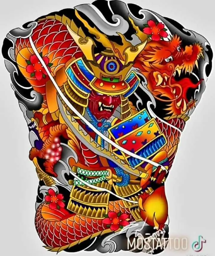 Khám Phá Hình Xăm Samurai Full Lưng Ấn Tượng 29