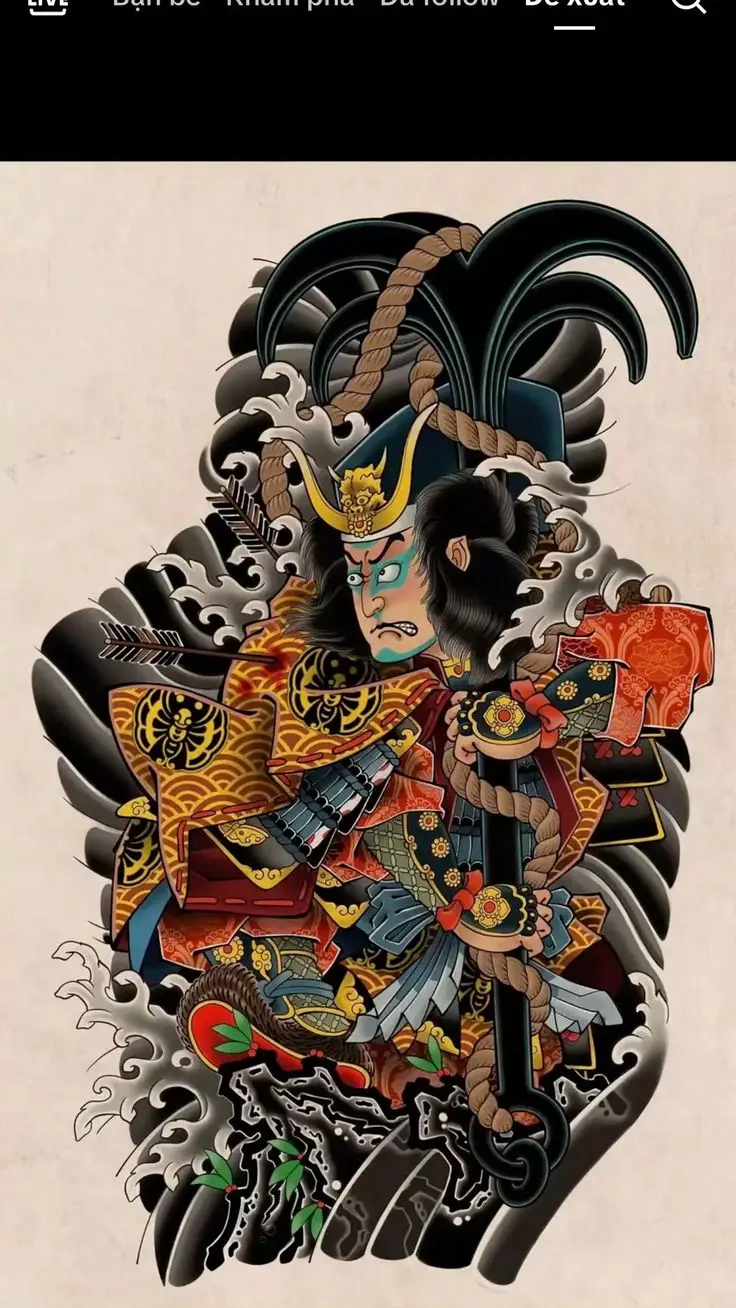 Khám Phá Hình Xăm Samurai Full Lưng Ấn Tượng 33
