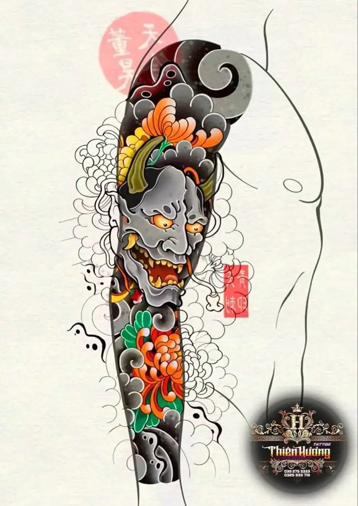 Hình Xăm Samurai Nhật Cổ Full Chân: 50+ Mẫu Hình Đẹp Cho Bạn 31