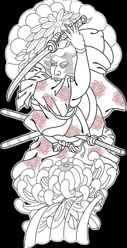 Hình Xăm Samurai Nhật Cổ Full Chân: 50+ Mẫu Hình Đẹp Cho Bạn 49