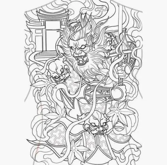 Hình Xăm Samurai Nhật Cổ Full Lưng - Bộ Sưu Tập 100 Hình Ảnh Đẹp Nhất 3
