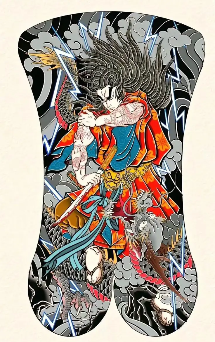 Hình Xăm Samurai Nhật Cổ Full Lưng - Bộ Sưu Tập 100 Hình Ảnh Đẹp Nhất 4