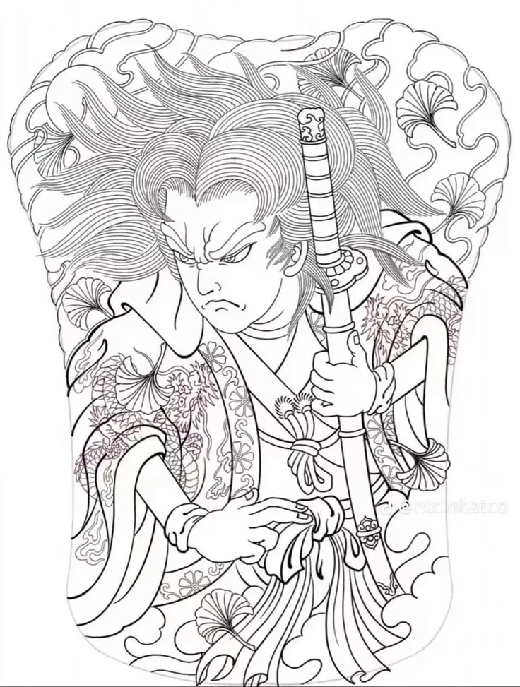 Hình Xăm Samurai Nhật Cổ Full Lưng - Bộ Sưu Tập 100 Hình Ảnh Đẹp Nhất 6