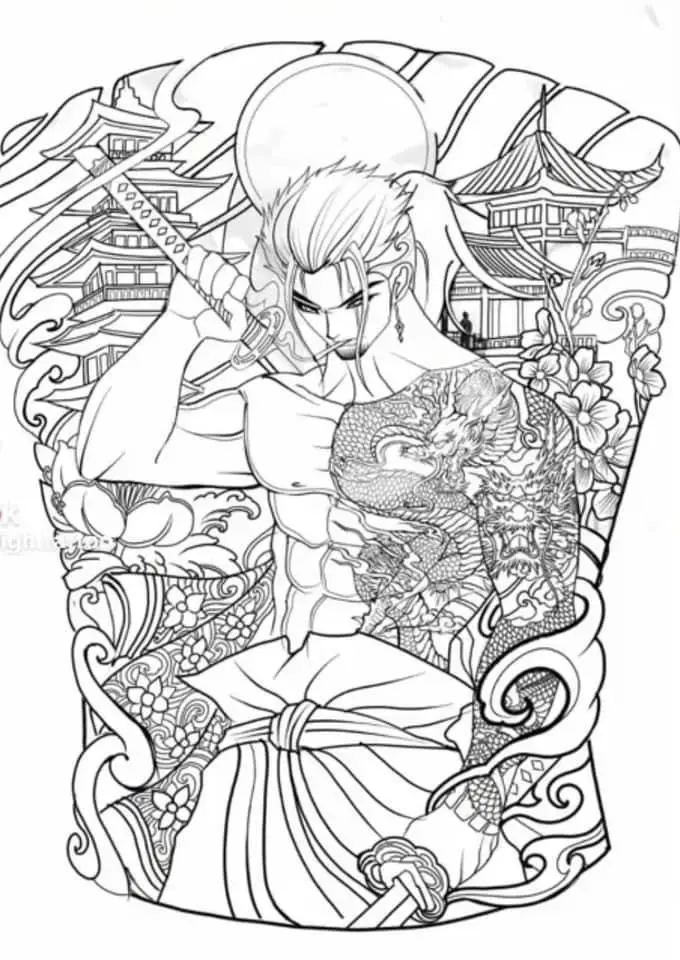 Hình Xăm Samurai Nhật Cổ Full Lưng - Bộ Sưu Tập 100 Hình Ảnh Đẹp Nhất 7