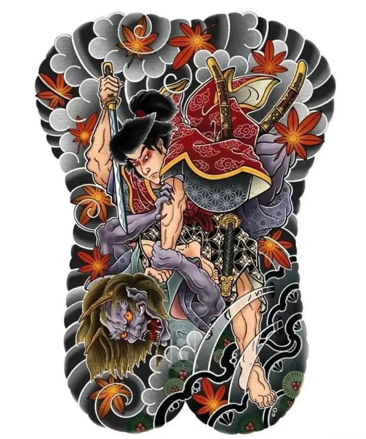Hình Xăm Samurai Nhật Cổ Full Lưng - Bộ Sưu Tập 100 Hình Ảnh Đẹp Nhất 10
