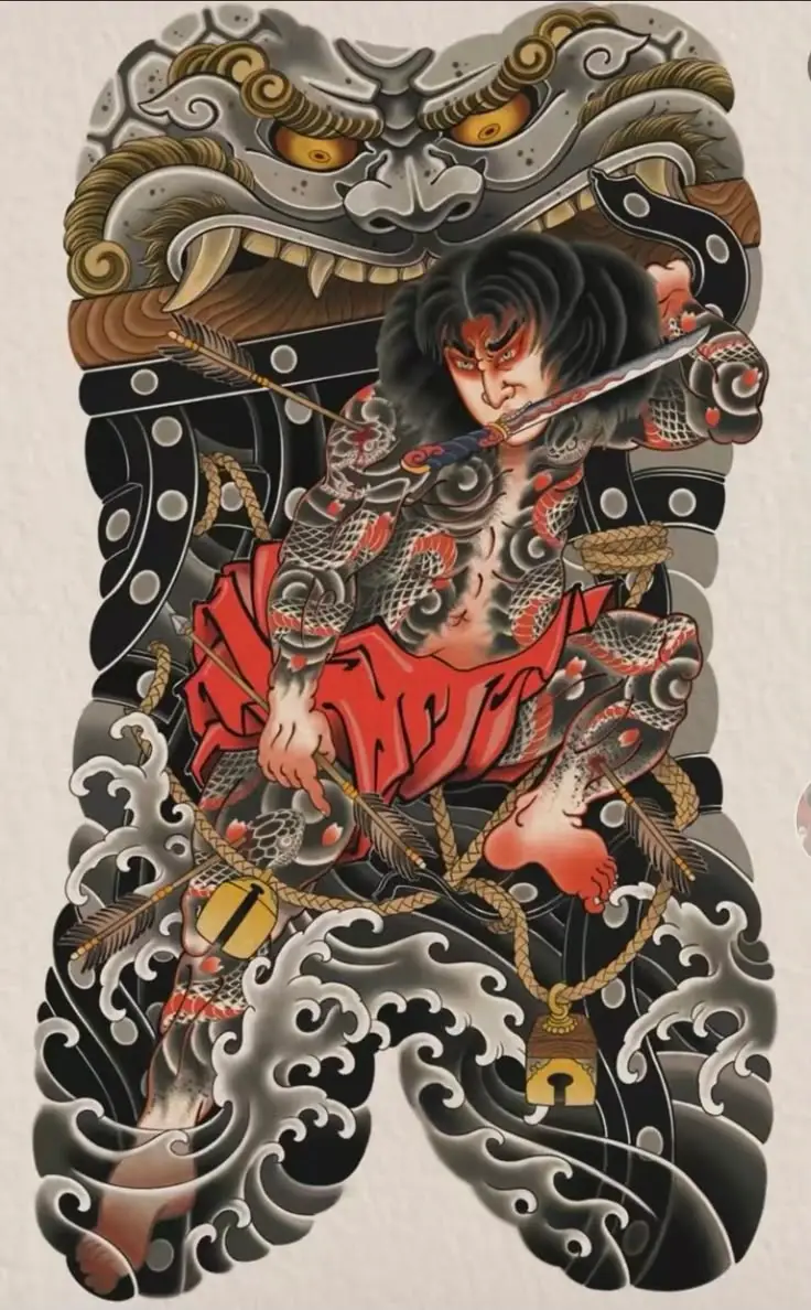 Hình Xăm Samurai Nhật Cổ Full Lưng - Bộ Sưu Tập 100 Hình Ảnh Đẹp Nhất 15