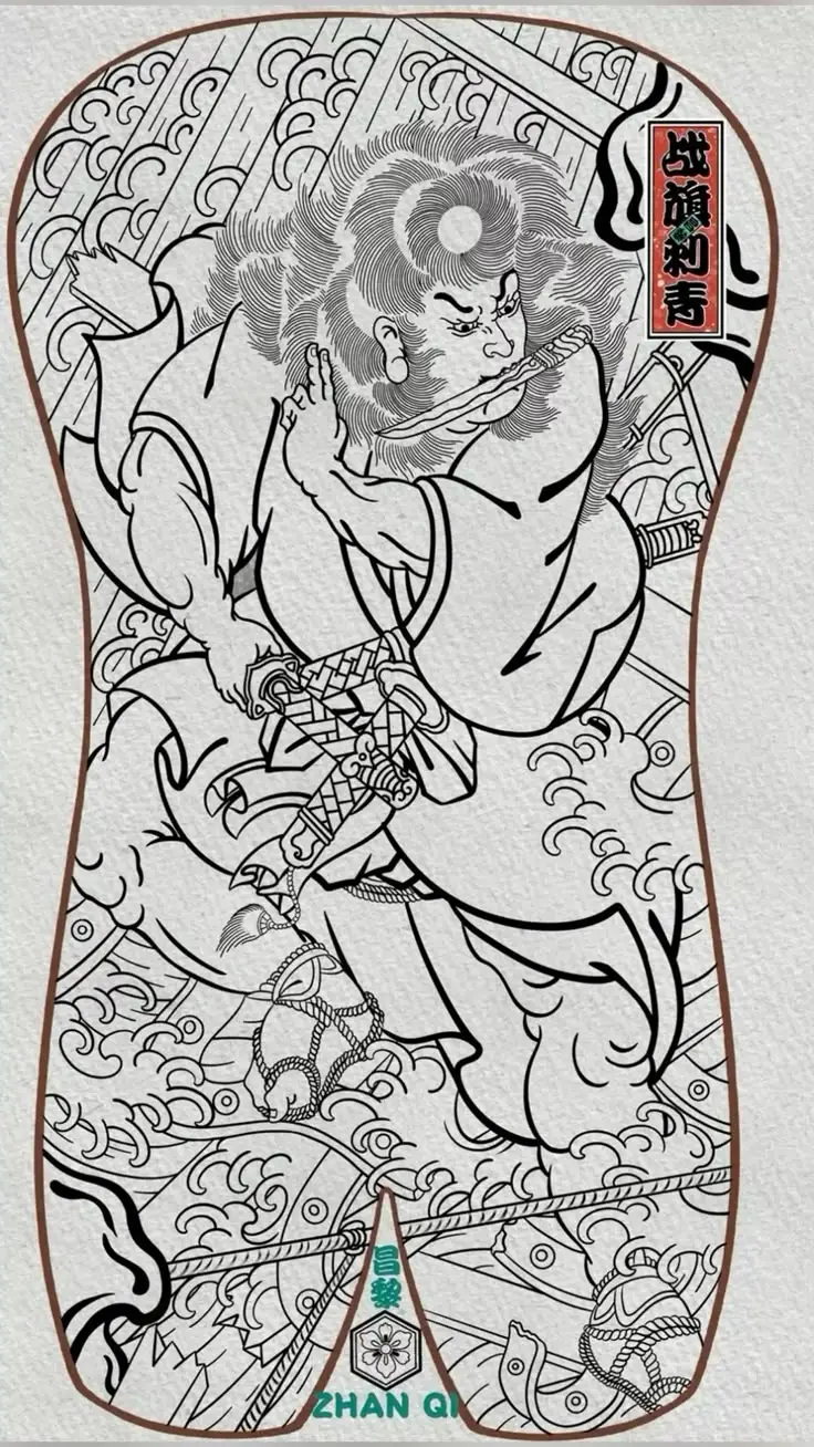 Hình Xăm Samurai Nhật Cổ Full Lưng - Bộ Sưu Tập 100 Hình Ảnh Đẹp Nhất 17