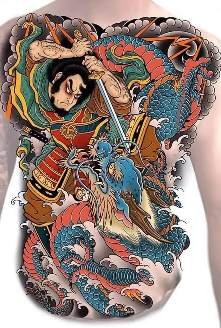 Hình Xăm Samurai Nhật Cổ Full Lưng - Bộ Sưu Tập 100 Hình Ảnh Đẹp Nhất 20