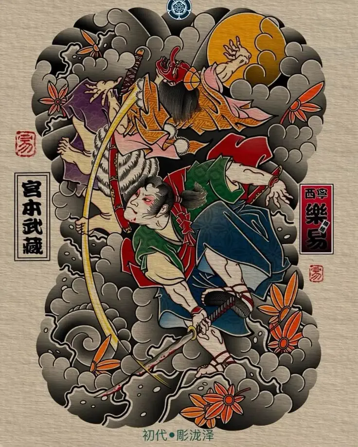 Hình Xăm Samurai Nhật Cổ Full Lưng - Bộ Sưu Tập 100 Hình Ảnh Đẹp Nhất 22