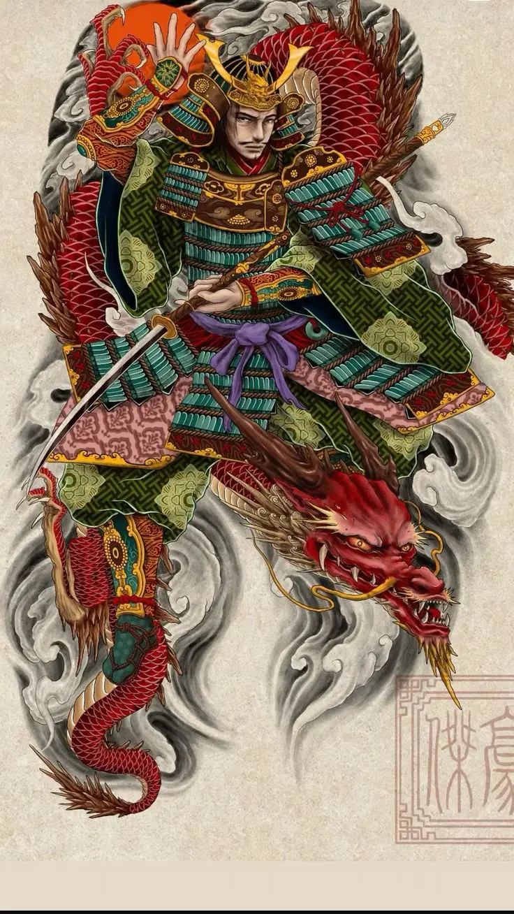 Hình Xăm Samurai Nhật Cổ Full Lưng - Bộ Sưu Tập 100 Hình Ảnh Đẹp Nhất 43