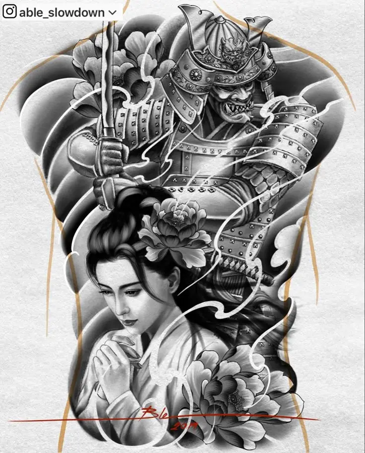 Hình Xăm Samurai Nhật Cổ Full Lưng - Bộ Sưu Tập 100 Hình Ảnh Đẹp Nhất 52