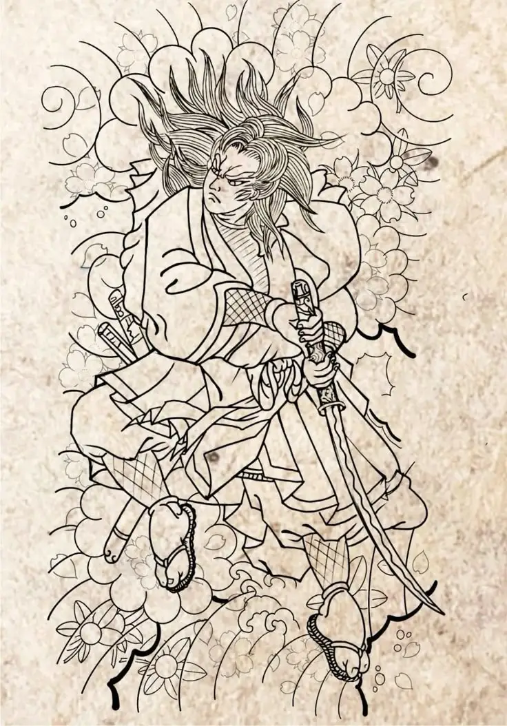 Hình Xăm Samurai Nhật Cổ Full Lưng - Bộ Sưu Tập 100 Hình Ảnh Đẹp Nhất 58