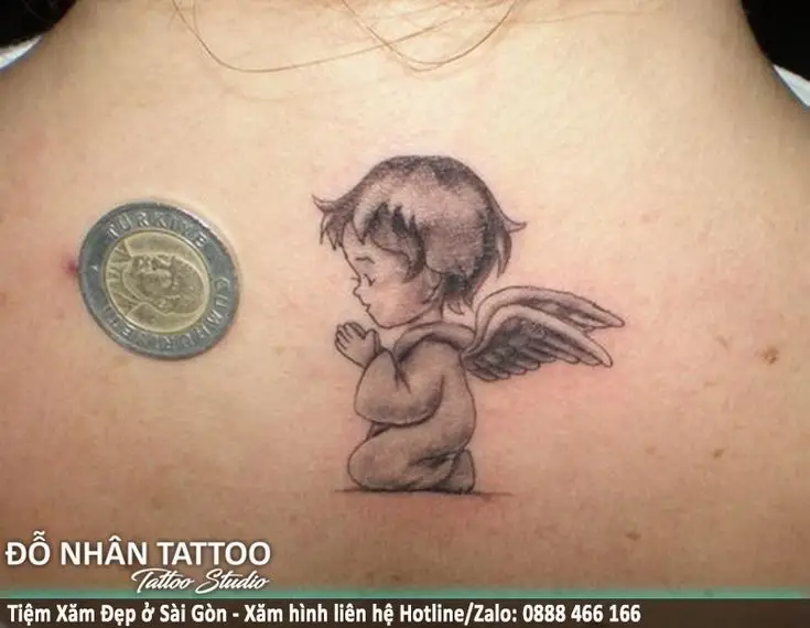 Hình Xăm Thiên Thần Mini - Những Kiểu Hình Xăm Ý Nghĩa và Đẹp 2