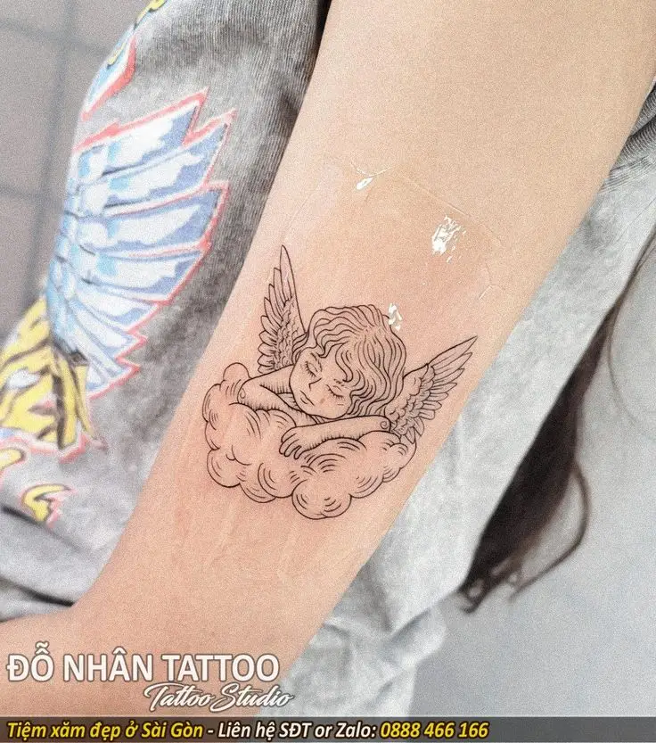 Hình Xăm Thiên Thần Mini - Những Kiểu Hình Xăm Ý Nghĩa và Đẹp 11