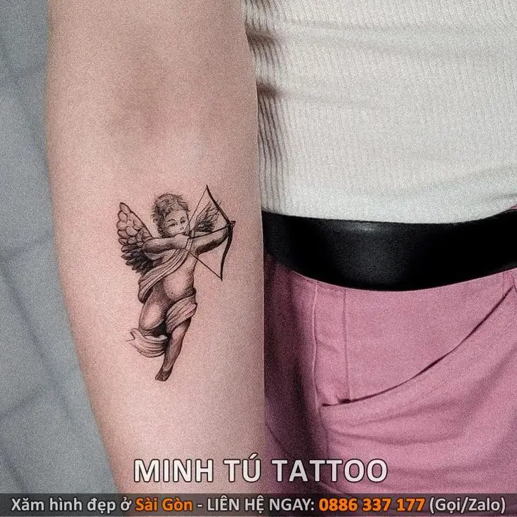 Hình Xăm Thiên Thần Mini - Những Kiểu Hình Xăm Ý Nghĩa và Đẹp 26