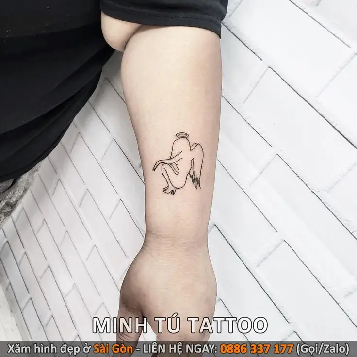 Hình Xăm Thiên Thần Mini - Những Kiểu Hình Xăm Ý Nghĩa và Đẹp 69