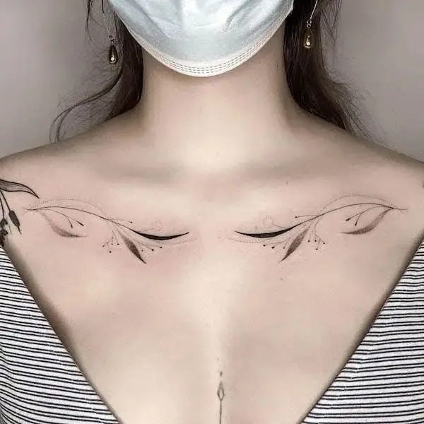 Hình xăm trước ngực cho nữ - Tạo điểm nhấn quyến rũ cho phái đẹp 15