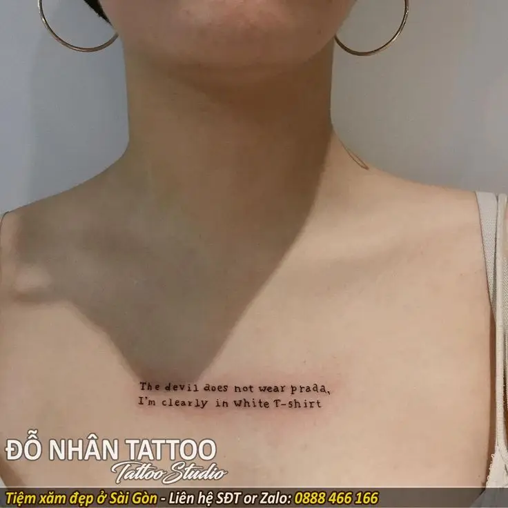 Hình xăm trước ngực cho nữ - Tạo điểm nhấn quyến rũ cho phái đẹp 33
