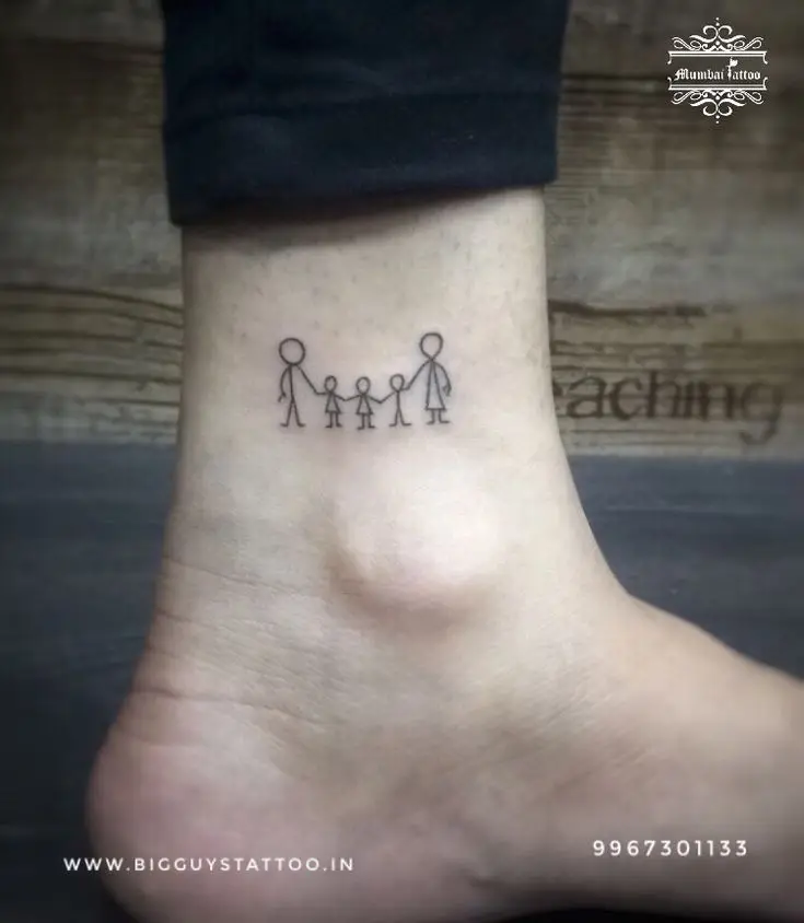 Gợi ý hình xăm về gia đình 4 người ý nghĩa và sáng tạo 5
