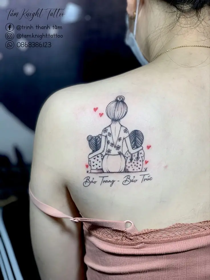 Gợi ý hình xăm về gia đình 4 người ý nghĩa và sáng tạo 44