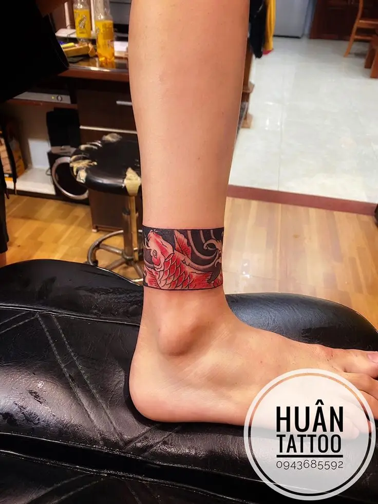 Hình xăm vòng cổ chân - Phong cách nữ tính 57