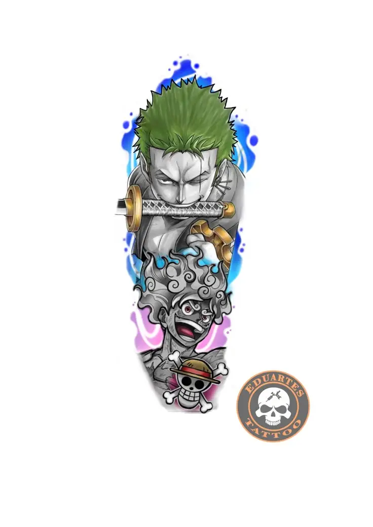 Hình Xăm Zoro Full Lưng - Đậm Chất Ngầu và Phong Cách 39