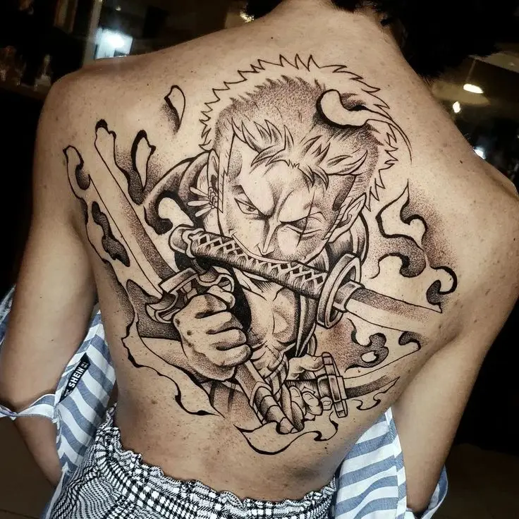 Hình Xăm Zoro Full Lưng - Đậm Chất Ngầu và Phong Cách 63