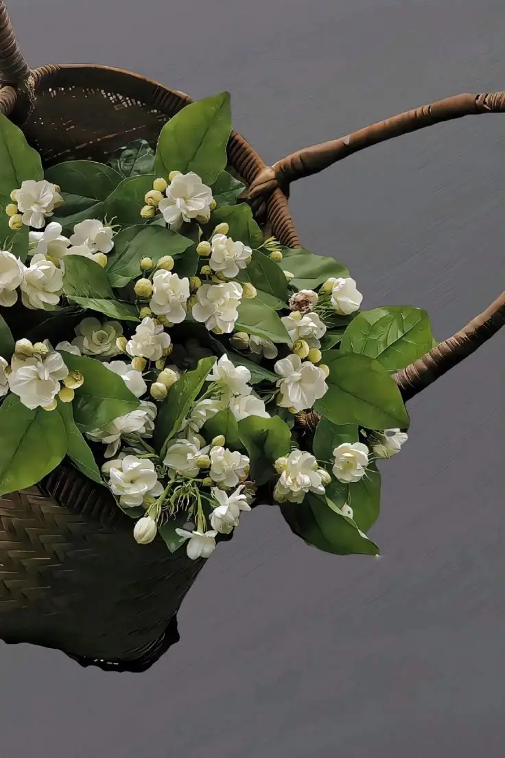 Hoa nhài hình nền điện thoại tinh tế 1