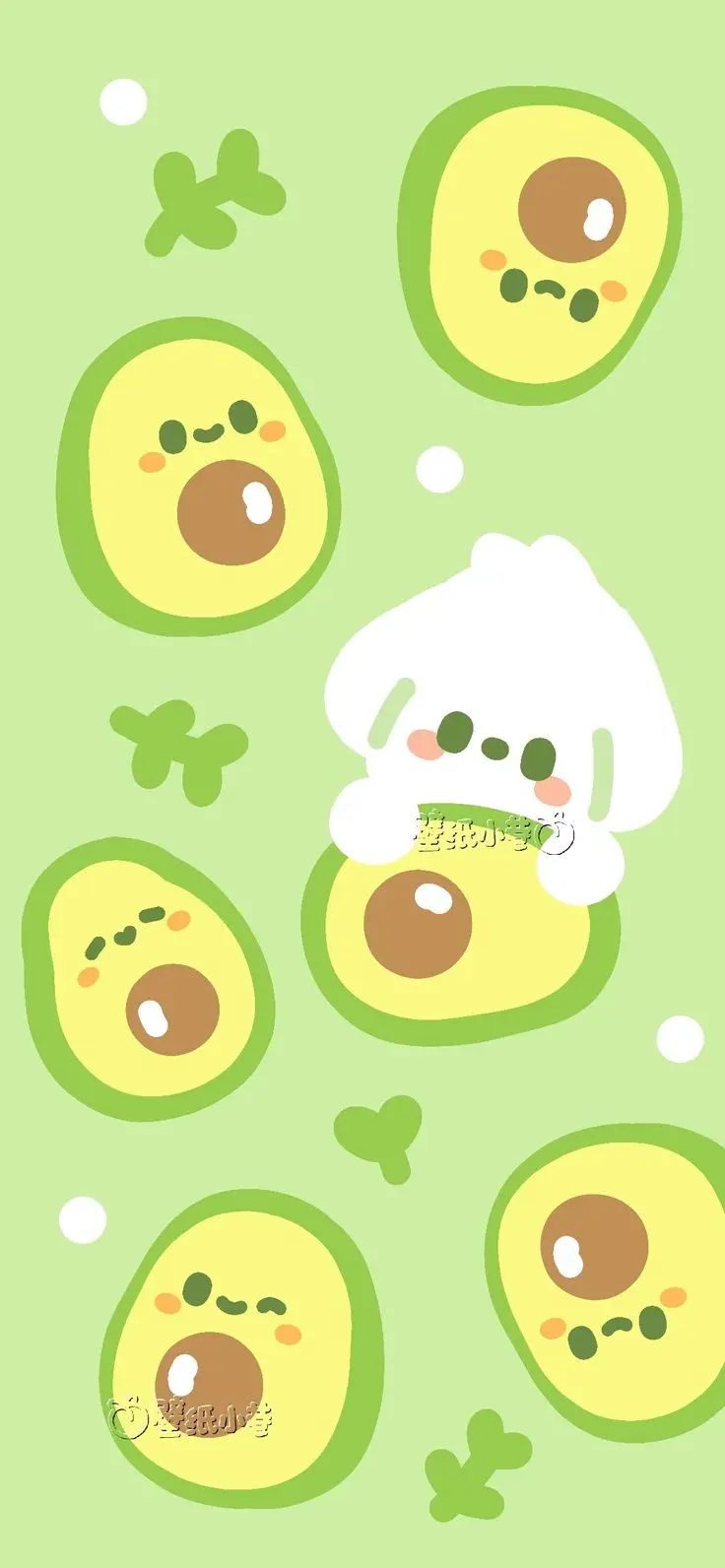 Hình nền iPhone cute bơ - Làm đẹp điện thoại của bạn 4