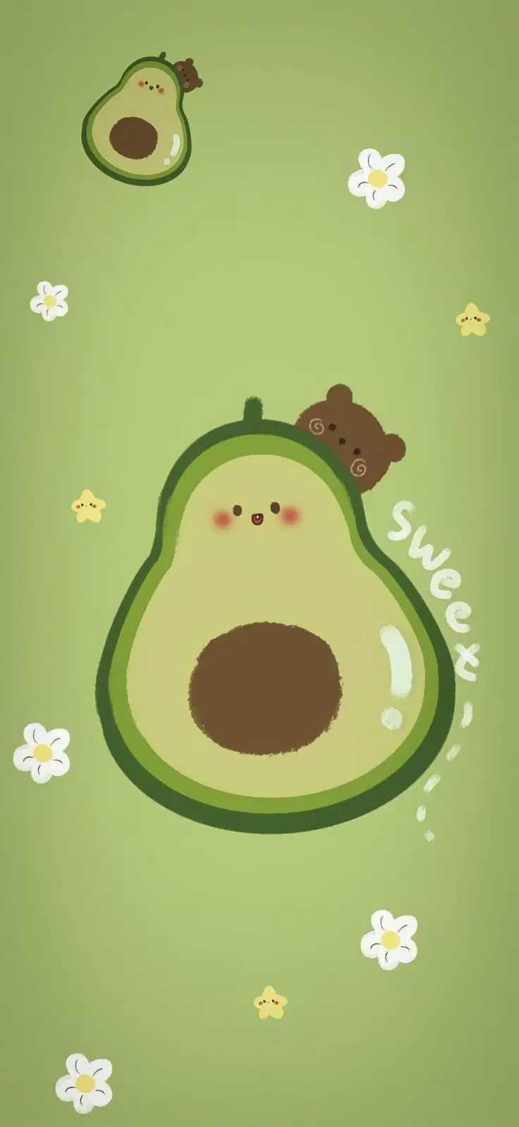Hình nền iPhone cute bơ - Làm đẹp điện thoại của bạn 6