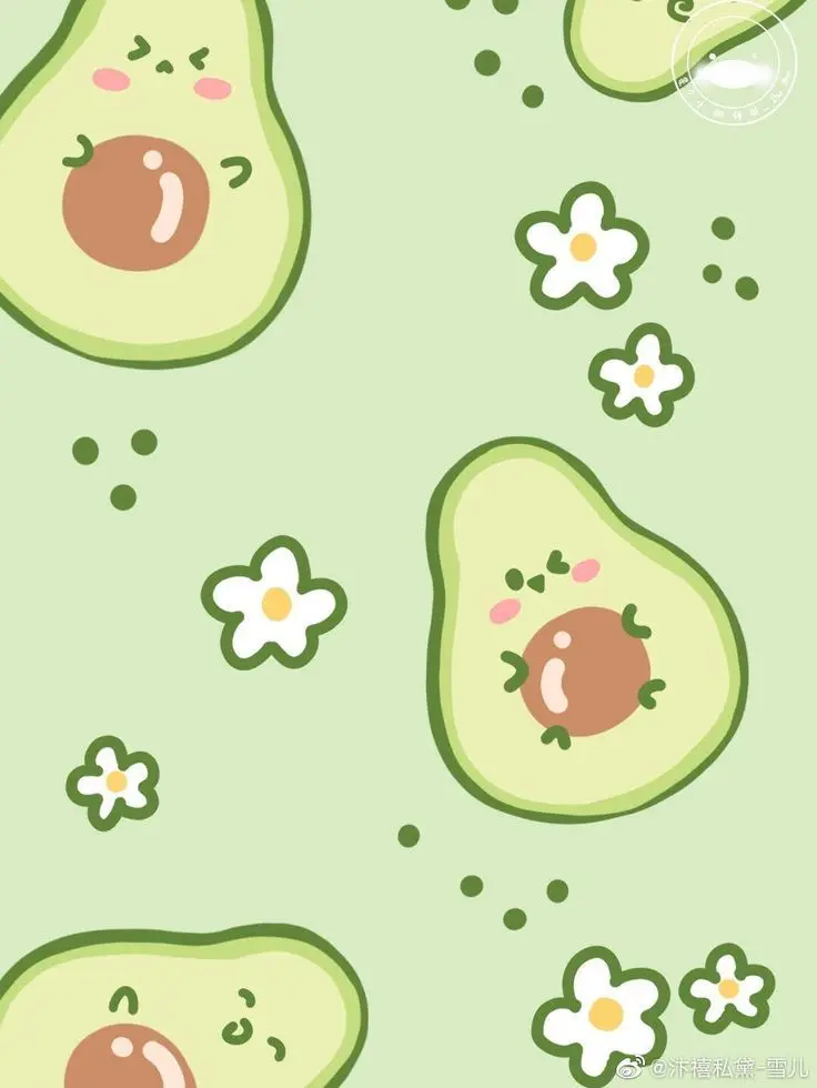Hình nền iPhone cute bơ - Làm đẹp điện thoại của bạn 39