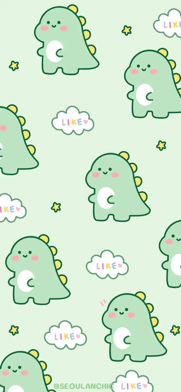 Hình Nền Cute Màu Xanh Cho iPhone Thêm Phần Lung Linh