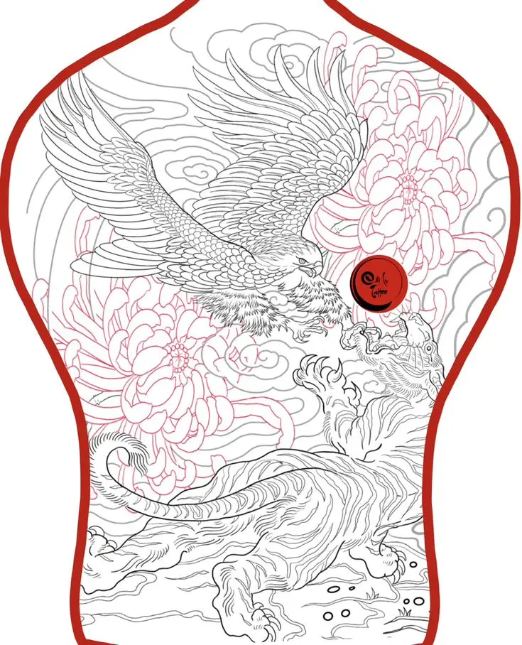 Khung Hình Xăm Đại Bàng - Biểu Tượng Của Tự Do Và Quyền Lực 26