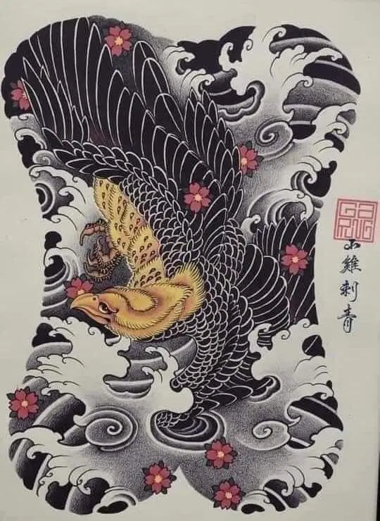 Khung Hình Xăm Đại Bàng - Biểu Tượng Của Tự Do Và Quyền Lực 31