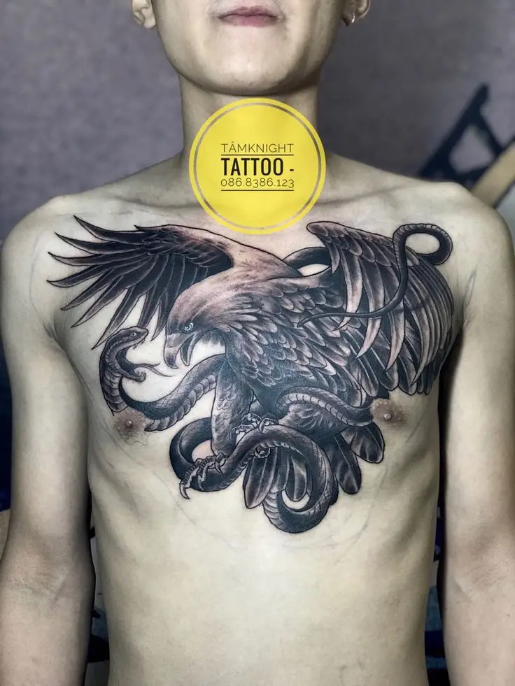 Khung Hình Xăm Đại Bàng - Biểu Tượng Của Tự Do Và Quyền Lực 53