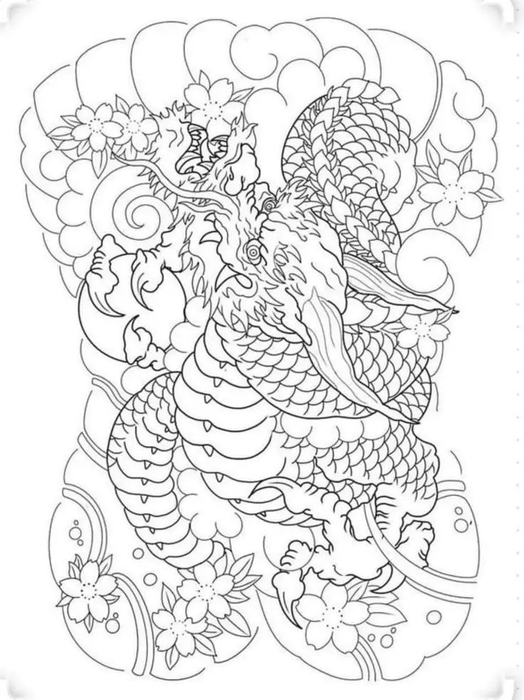 Khung Hình Xăm Cá Chép Kín Lưng Đẹp Nhất 18
