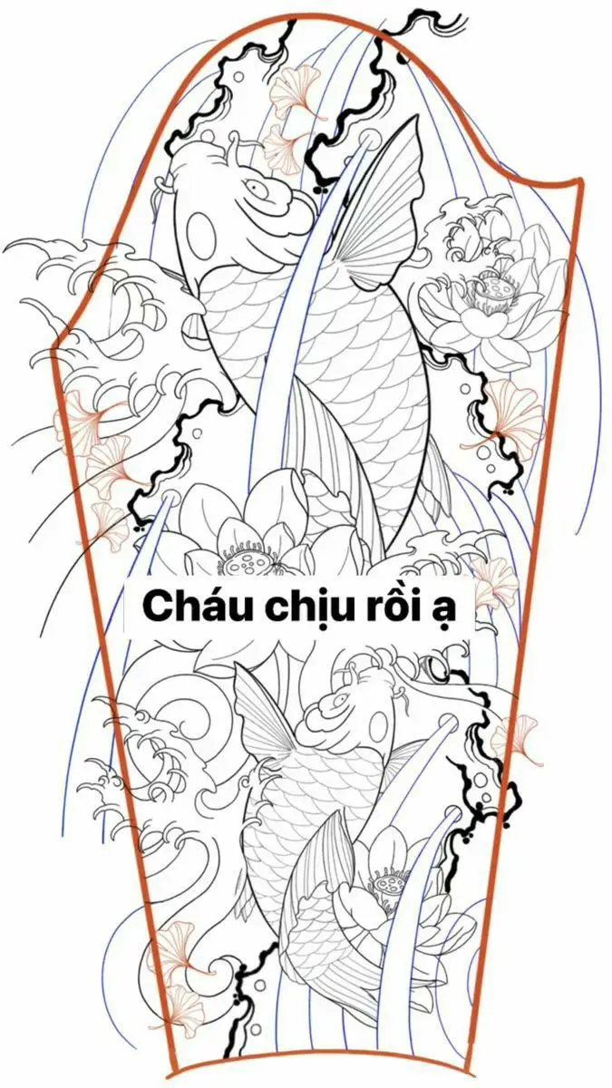 Khung Hình Xăm Cá Chép Kín Lưng Đẹp Nhất 33