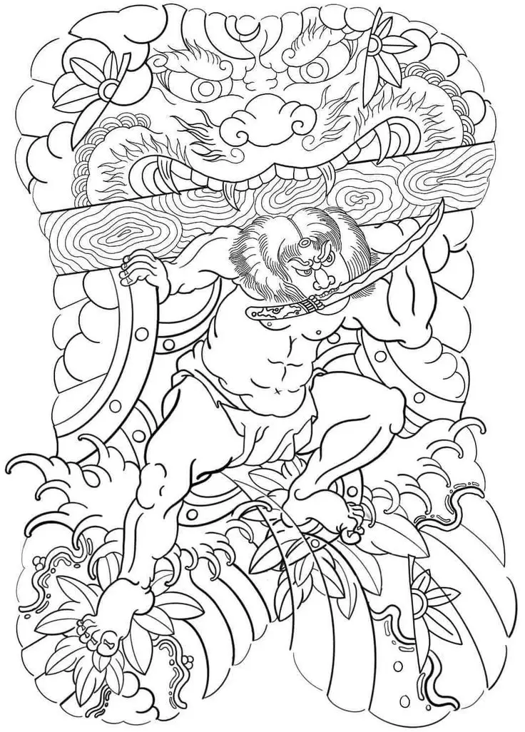 Khung Hình Xăm Cá Chép Kín Lưng Đẹp Nhất 42