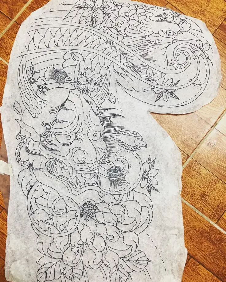 Khung hình xăm gia cát lượng - Biểu tượng của trí tuệ và quyền lực 60