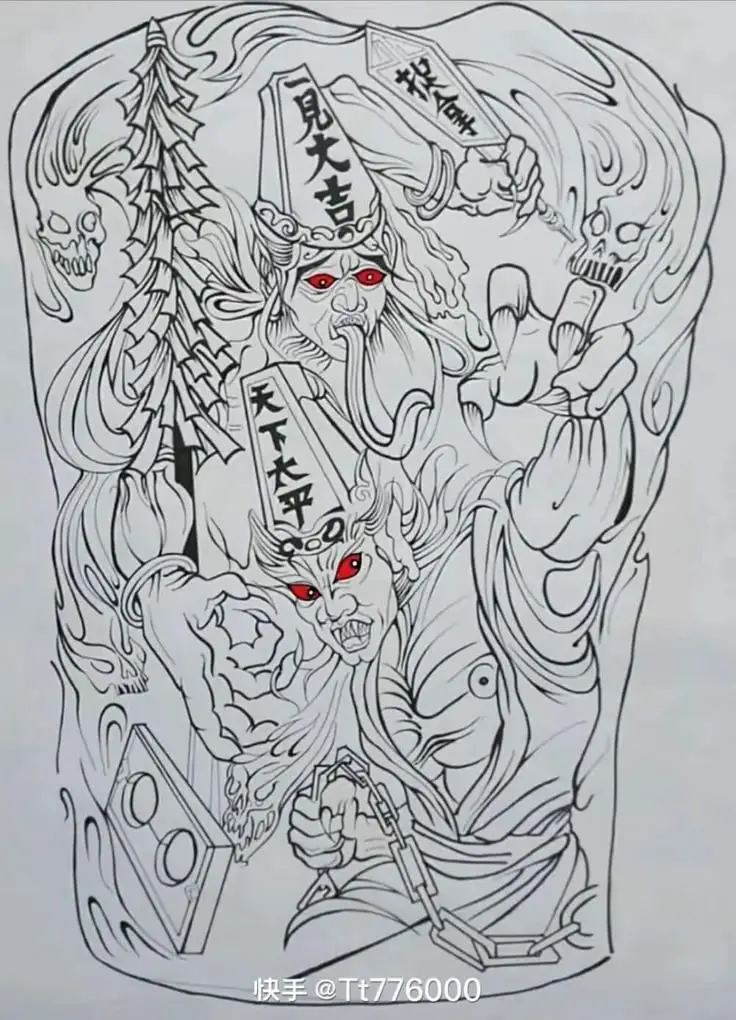 Khung Hình Xăm Mặt Quỷ Full Lưng: Tạo Dấu Ấn Đặc Biệt Trong Nghệ Thuật Xăm Hình 14
