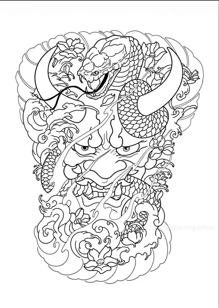 Khung Hình Xăm Mặt Quỷ Full Lưng: Tạo Dấu Ấn Đặc Biệt Trong Nghệ Thuật Xăm Hình 31