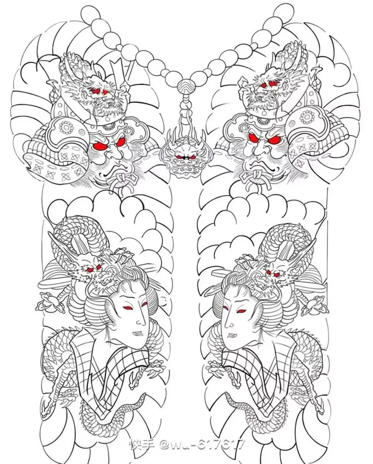 Khung Hình Xăm Nửa Bụng - Sáng Tạo Nghệ Thuật Trên Cơ Thể 14