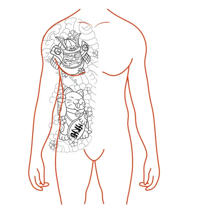 Khung Hình Xăm Nửa Bụng - Sáng Tạo Nghệ Thuật Trên Cơ Thể 29