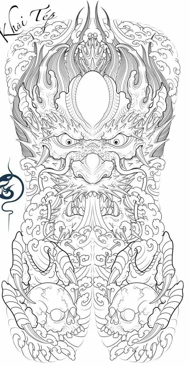 Khung Hình Xăm Rồng Full Lưng: Ý Nghĩa Và Mẫu Hình Đẹp 17