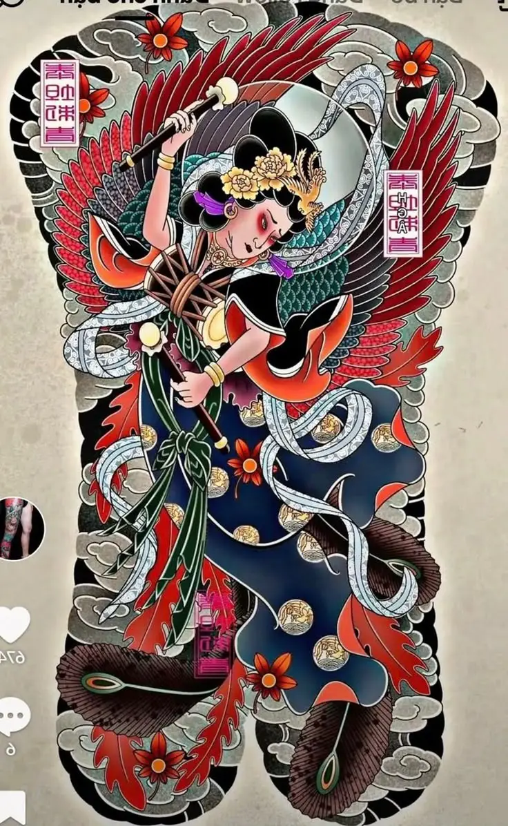 Mẫu Hình Xăm Full Lưng Nữ - Sự Kết Hợp Giữa Đẹp và Nghệ Thuật 42