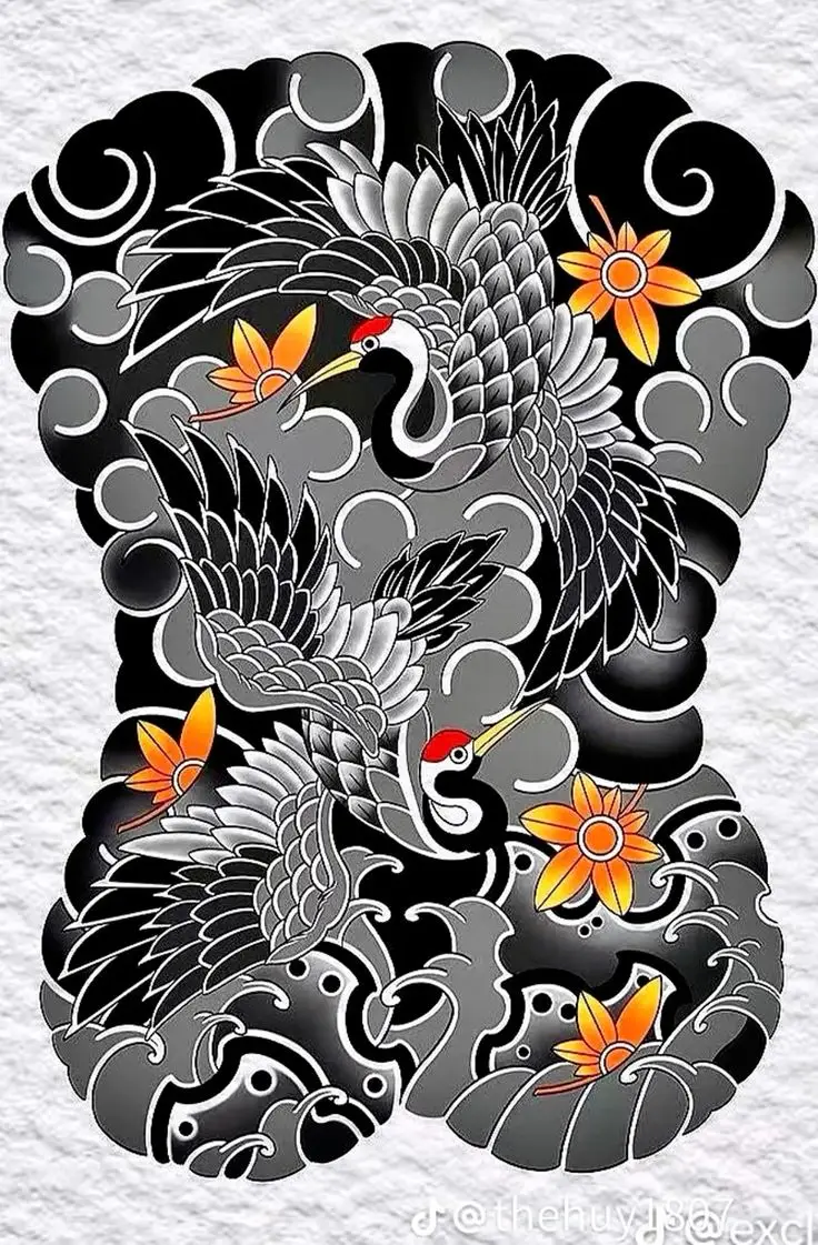 Mẫu Hình Xăm Nhật Cổ Full Lưng: Nghệ Thuật Truyền Thống 34